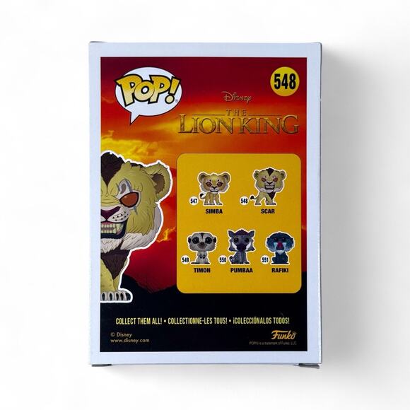 Funko Pop Unopened Scar 548 The Lion King Flocked FYE Exclusive Vinyl Figure - Picture 3 of 6